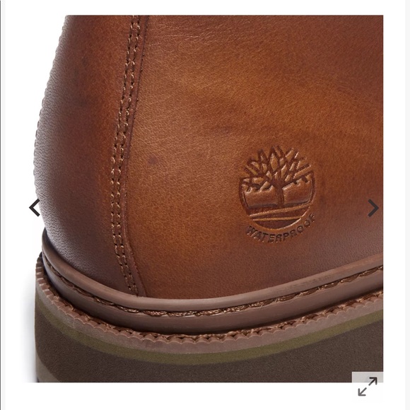 TIMBERLAND MEN\'S PORT UNION CHUKKA WP RUST FULL GRAIN BOOTS